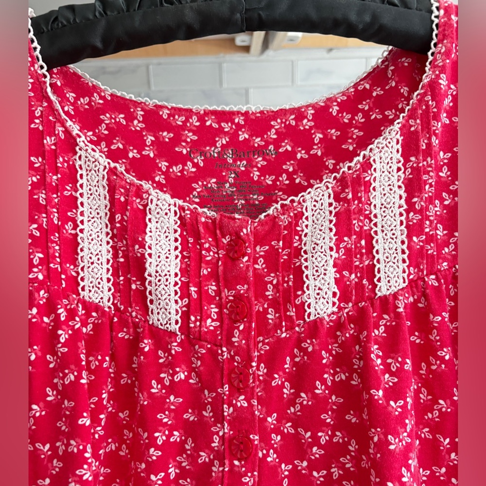 Croft and Barrow cotton knit nightgown. Plus size 2X